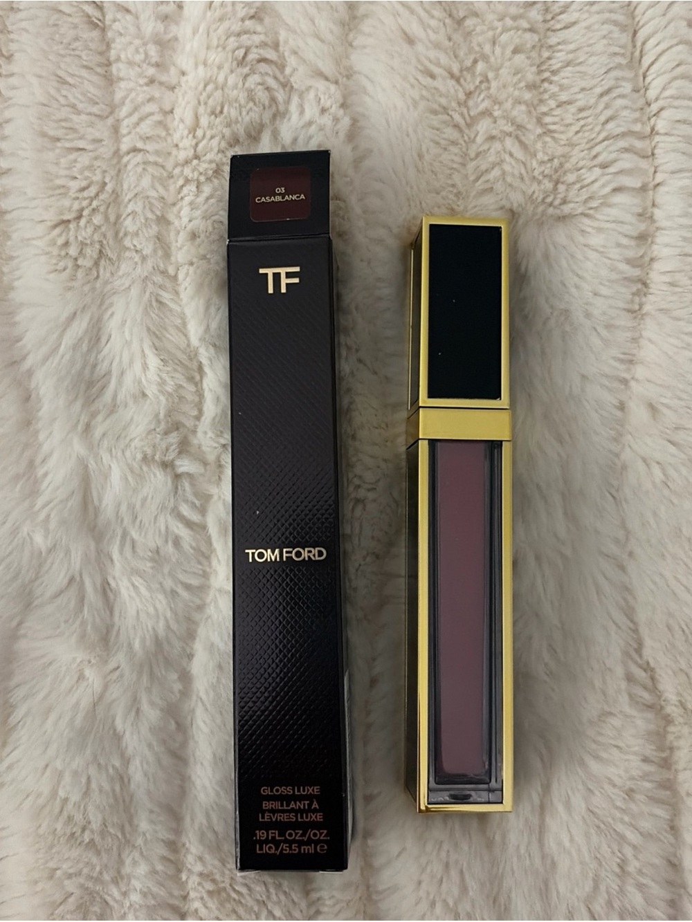 NEW Tom Ford Gloss Luxe Liquid Lip Shade:03 Casablanca  Full Size .19 oz.